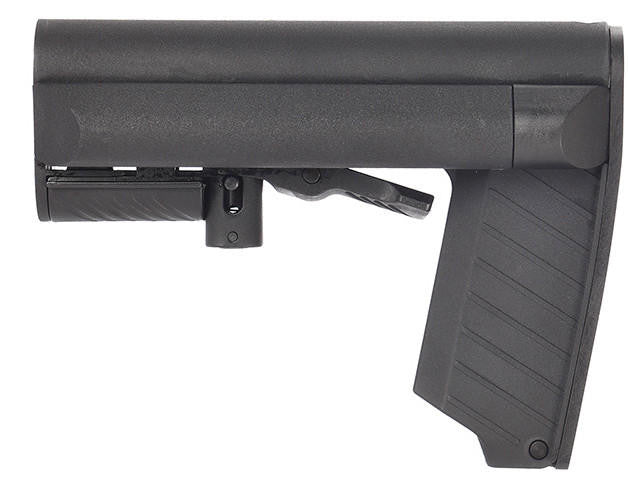 LCT Airsoft LTS Adjustable M4 Rifle Stock, Black