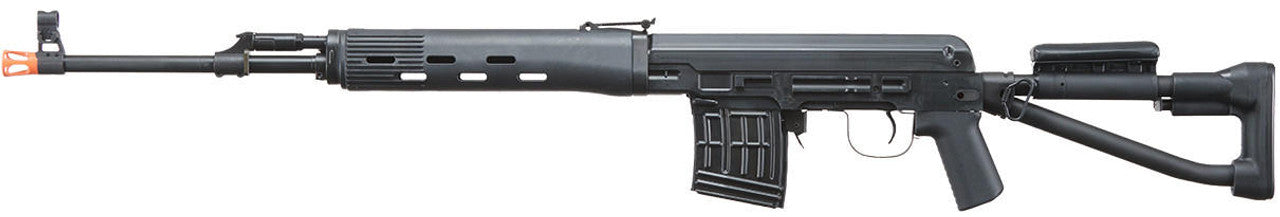 LCT SVDS Airsoft AEG Sniper Rifle, Black