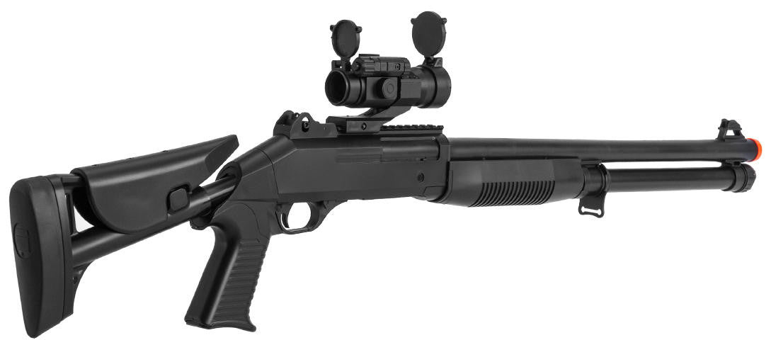 Ukarms M186A Spring Airsoft Shotgun, Black