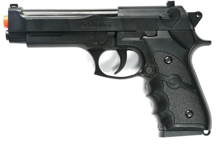 M9 Style Airsoft Spring Pistol - Black
