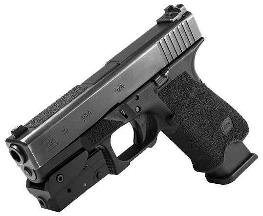 NcStar Compact Pistol Blue Laser w/ Strobe, Black