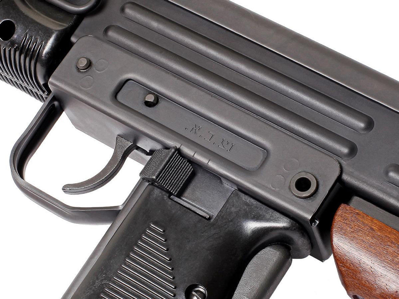 Northeast ’50s Vintage Style UZI Gas Blowback Airsoft Submachine Gun Black/Wood