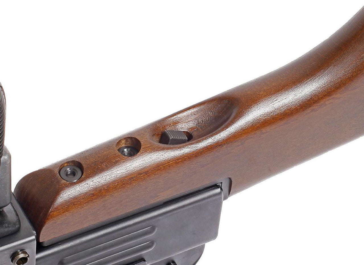 Northeast ’50s Vintage Style UZI Gas Blowback Airsoft Submachine Gun Black/Wood
