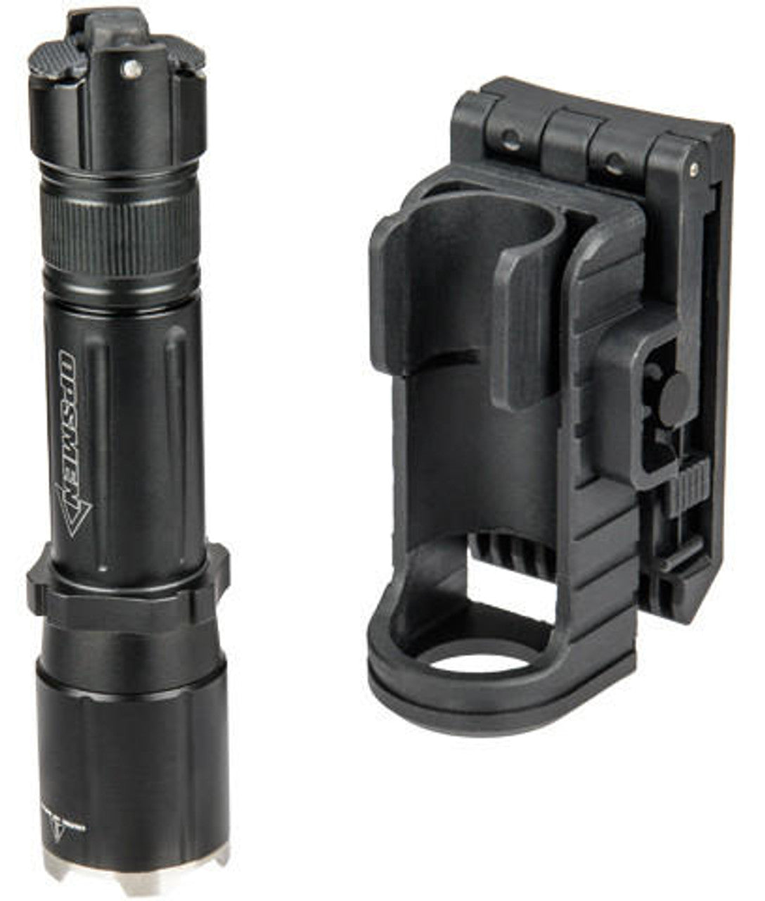 Opsmen Adjustable Tactical Flashlight Speed Holster Black