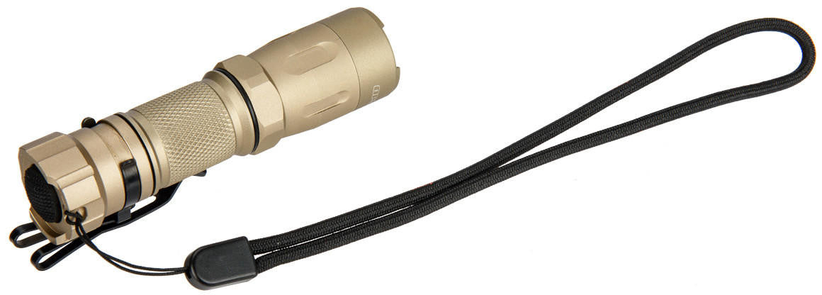 Opsmen Tactical 800 Lumen Strobe Flashlight, Tan