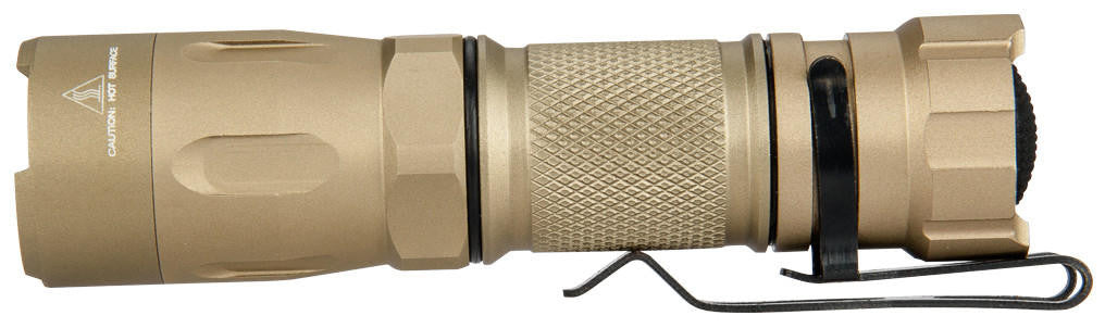 Opsmen Tactical 800 Lumen Strobe Flashlight, Tan