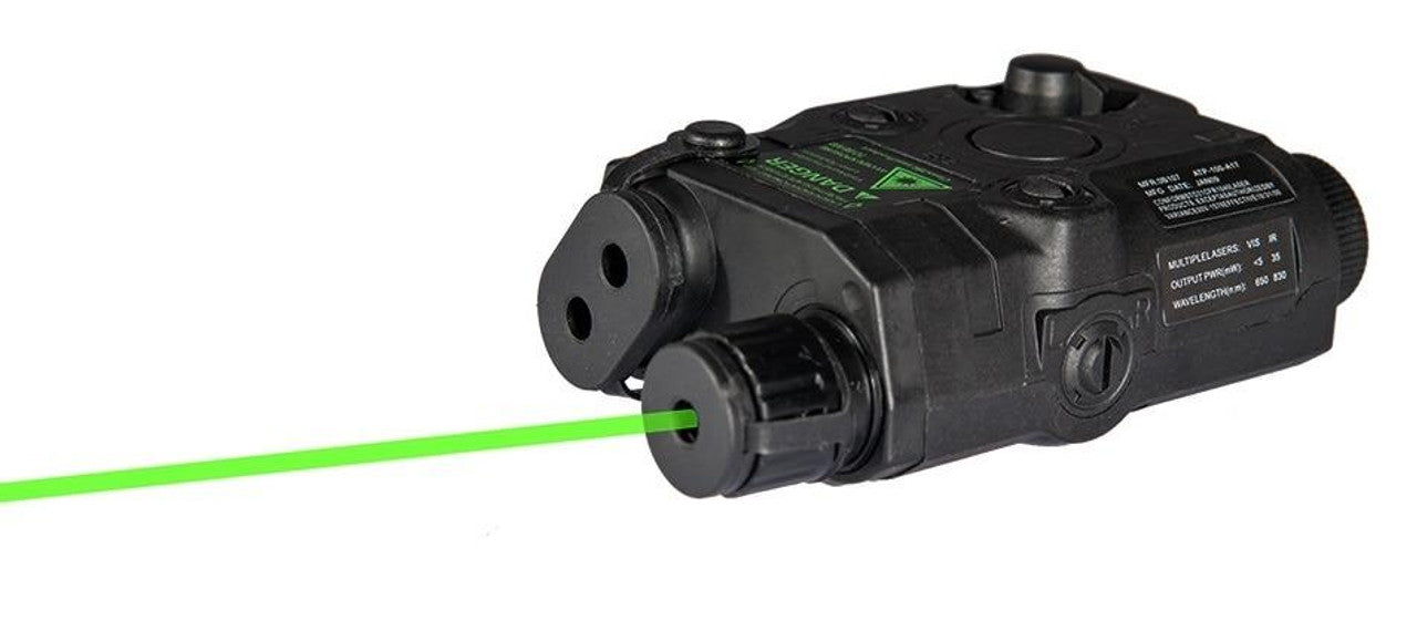 PEQ-15 Battery Box w/ Built In Green Laser Black