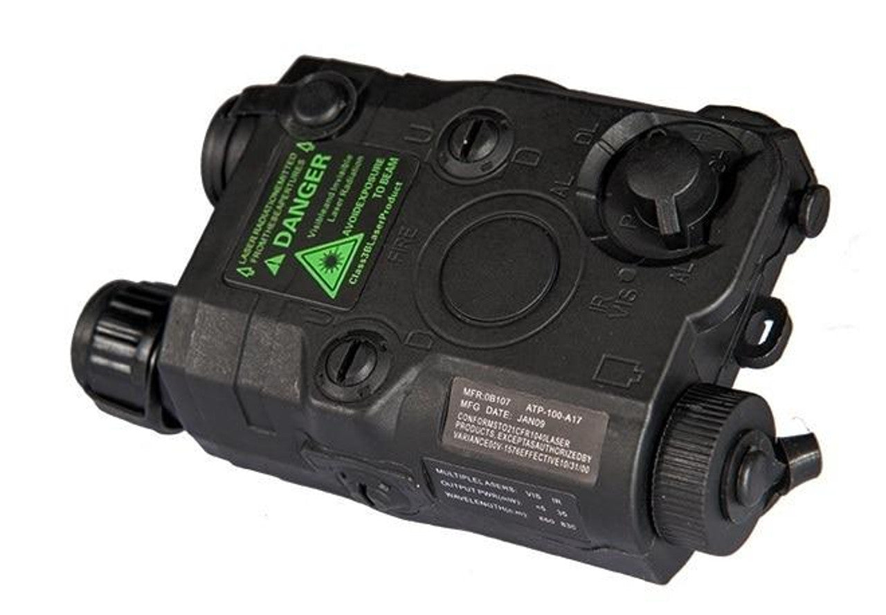 PEQ-15 Battery Box w/ Built In Green Laser Black