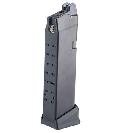 Poseidon 25 Round Green Gas Magazine for Orion GBBP, Black