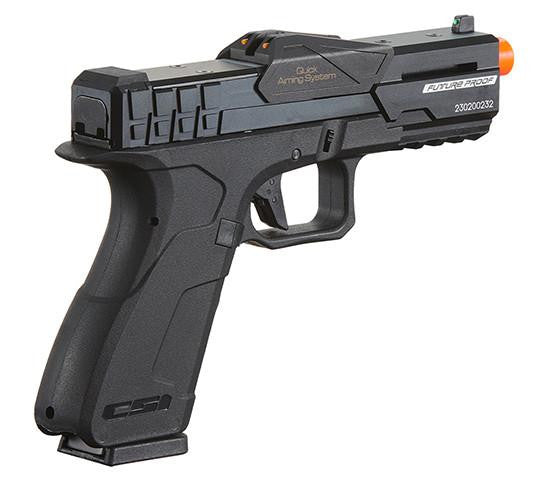 Poseidon CSI XG8 Gas Blow Back Aluminum Airsoft Pistol, Metal/Black