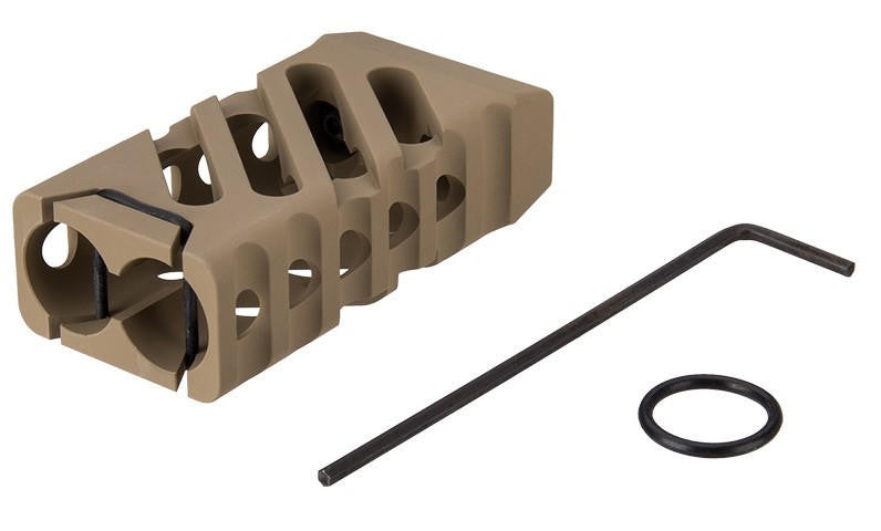 Ranger Armory Skeletonized Cross Cut Keymod Vertical Foregrip, Tan