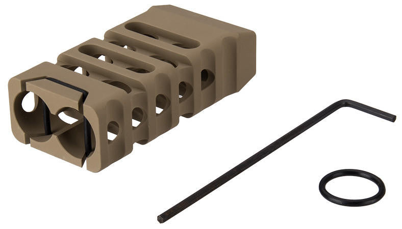 Ranger Armory Skeletonized Straight Cut Keymod Short Foregrip, Tan