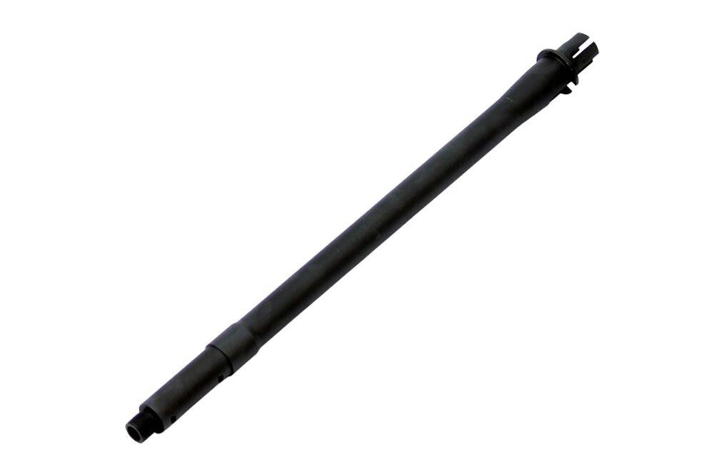 Raptors Airsoft RTQ 14.5'' Black One Piece Metal Outer Barrel For M4/M16 Airsoft AEG