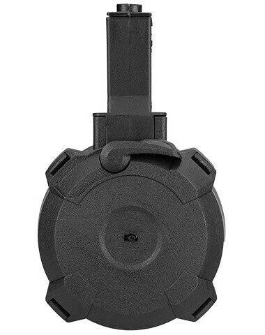 Sentinel Gears 1200rd M4 Style Auto Winding Drum Magazine, Black