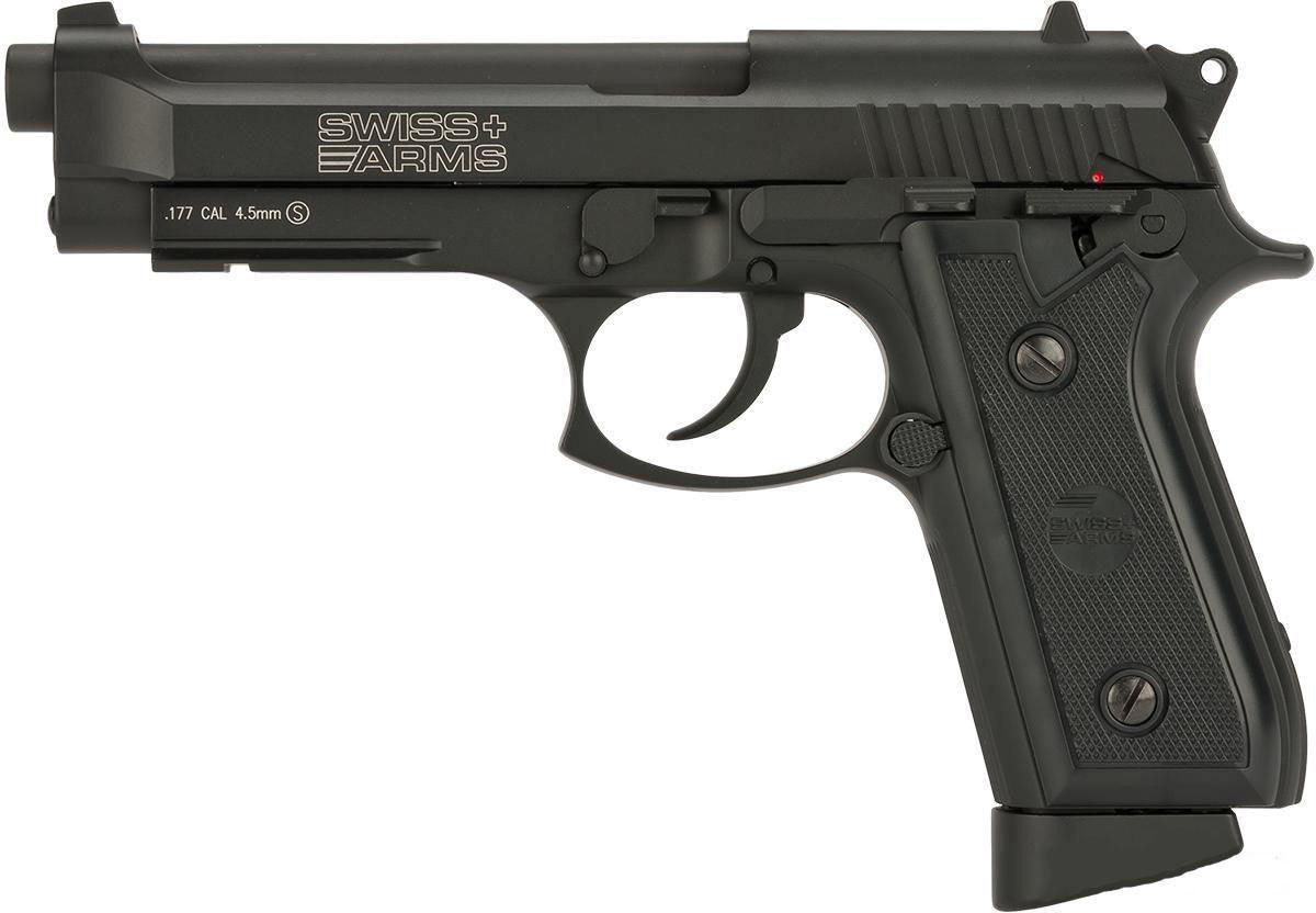 Swiss Arms PT92 Full Metal CO2 Blowback .177 Airgun, Black