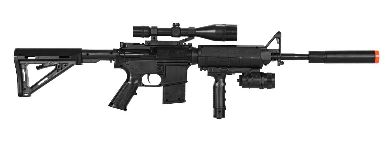 Tactical M4 Spring-Powered Combat Rifle & Sidearm Kit