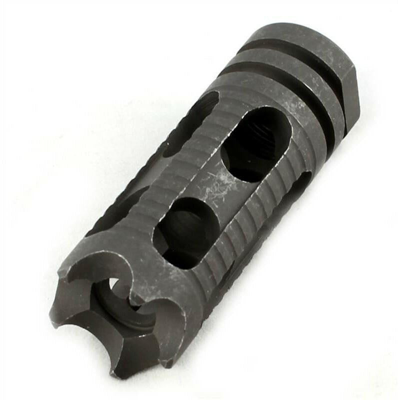 Tactical Version 7 Steel Airsoft Flash Hider, 14mm CCW Threaded