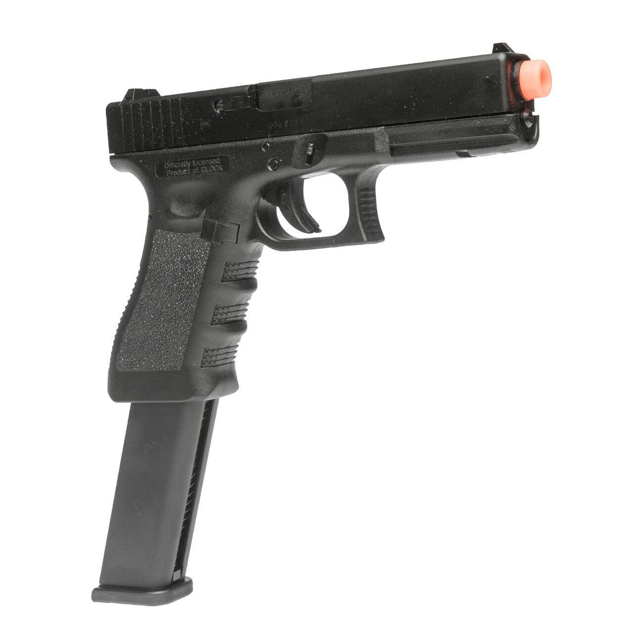 Glock G18C Gen3 Gas Blowback Airsoft Pistol by VFC / Elite Force w/ Extended Magazine, Black