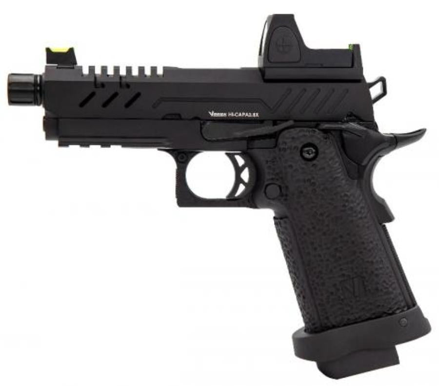 Vorsk 3.8 Hi Capa Pro Airsoft Pistol w/ Micro Red Dot, Black