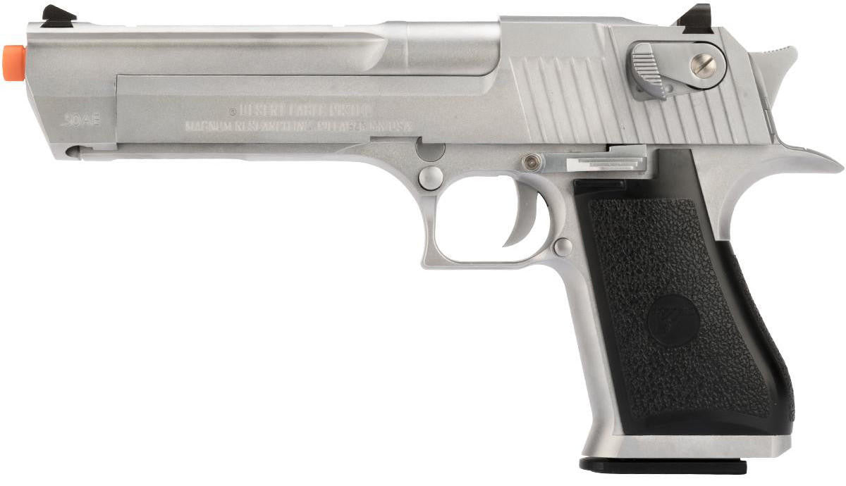 WE-Tech Desert Eagle .50 AE Full Metal CO2 GBB Airsoft Pistol, Silver
