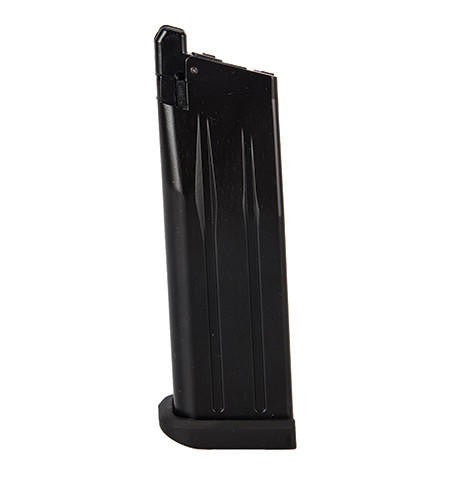 WE-Tech Hi-Capa 3.8 Brontosaurus Full Auto Gas Blowback Airsoft Pistol, Silver