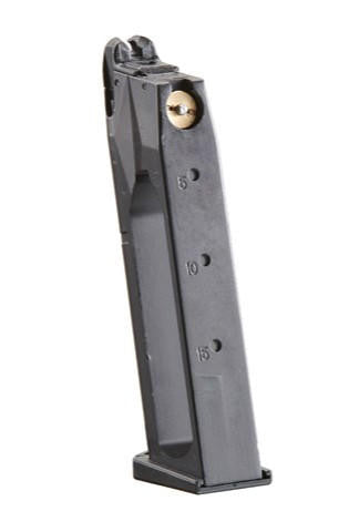 Well Fire M9 24 Round CO2 Magazine, Black
