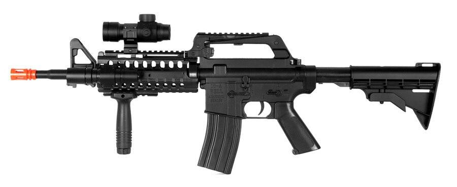 Well MR-733 Spring Action Airsoft Rifle, Black