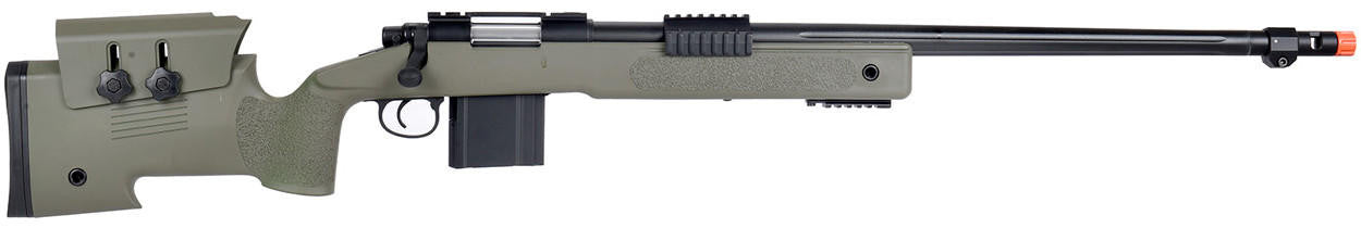 WellFire M40A3 Bolt Action Airsoft Sniper Rifle, OD Green