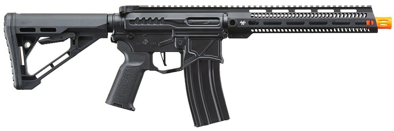Zion Arms R15 Mod 1 Long Rail Airsoft Rifle with Delta Stock, Black